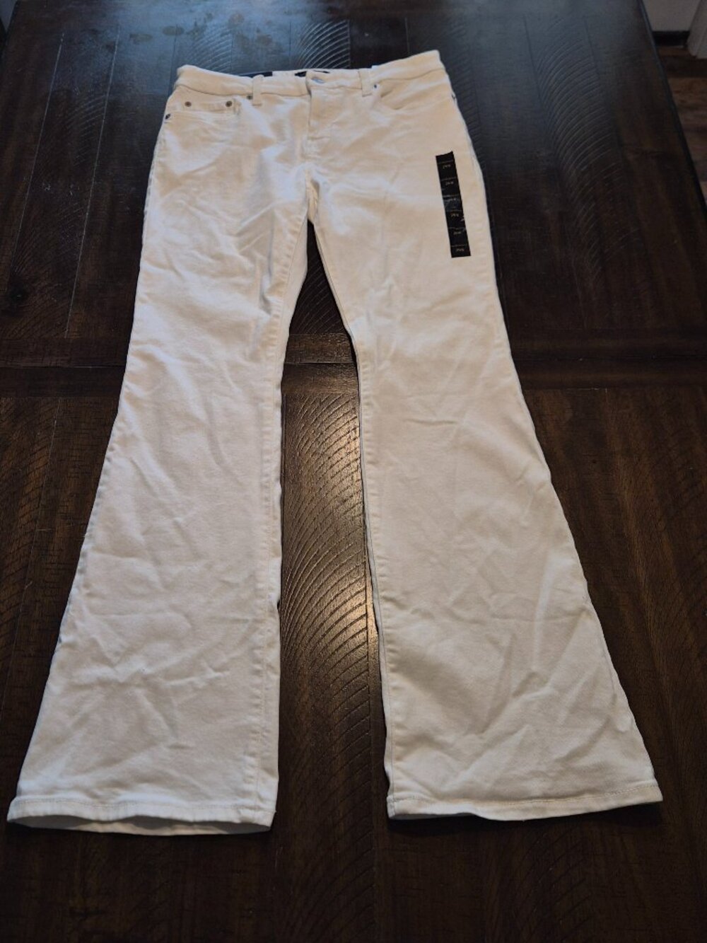 Banana Republic Womens Jeans Size 29/8 Bootcut Stretch Low Rise White 30x32 H011